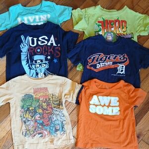 Vibrant Yellow and Orange Short Sleeve Tees